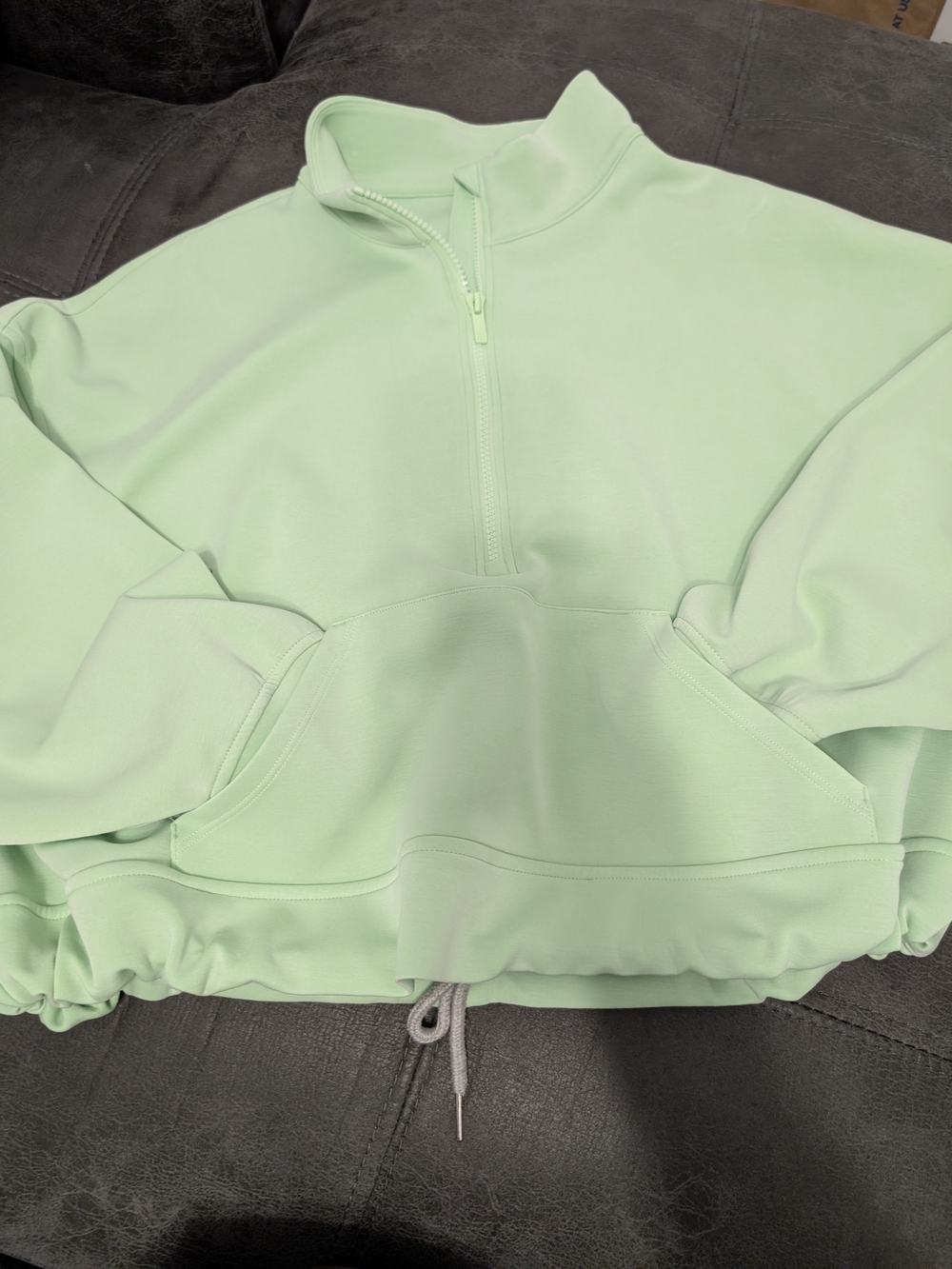 all in motion Light Mint Quarter-Zip Pullover Hoodie